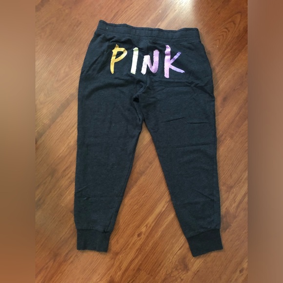 PINK Victoria's Secret Charcoal Sunset Glitter Logo Set - Picture 4 of 4